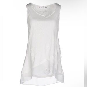 Desigual White Layered Women's Blouse
